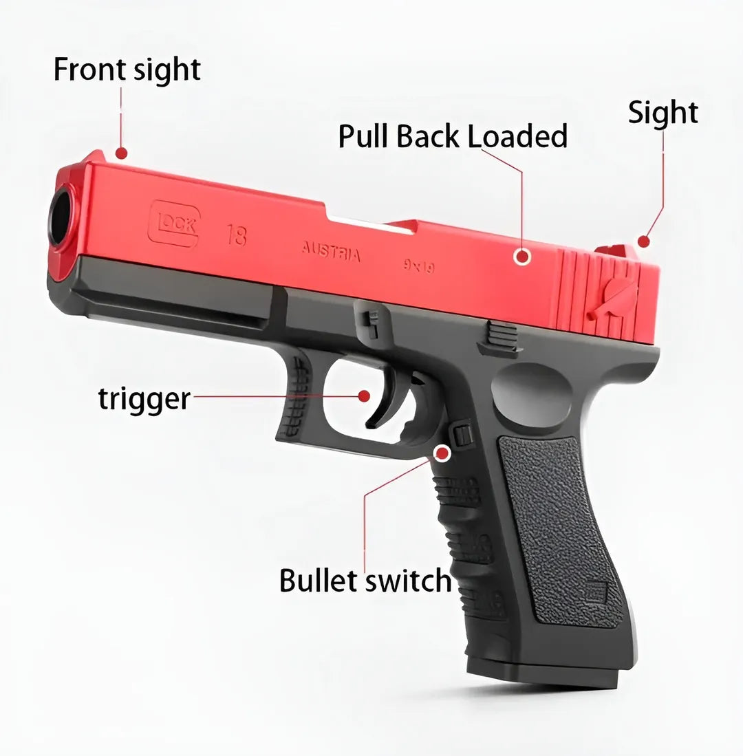 Glock Style Soft Bullet Toy Gun for Kids