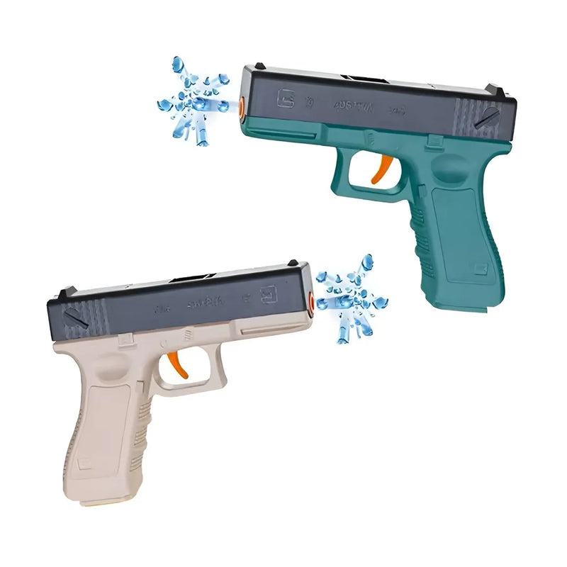 Humsef Glock-style soft bullet toy gun for kids, designed for home fun zone play, with realistic shape and soft foam bullets.